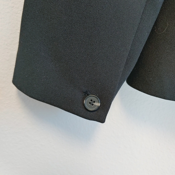 1. State Women's Black One-Button Career Office Capsule Blazer Jacket Sz 12 - Picture 9 of 11